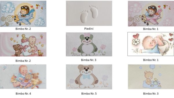 Bigliettini Nascita/Battesimo - Set da 5 pezzi – Bild 2
