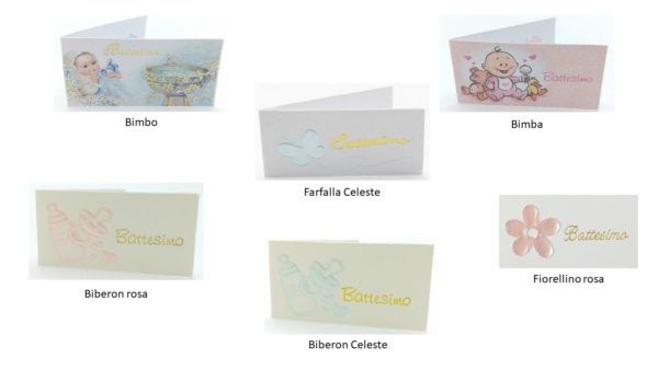 Bigliettini Nascita/Battesimo - Set da 5 pezzi – Bild 3