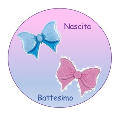 Bigliettini Nascita/Battesimo - Set da 5 pezzi