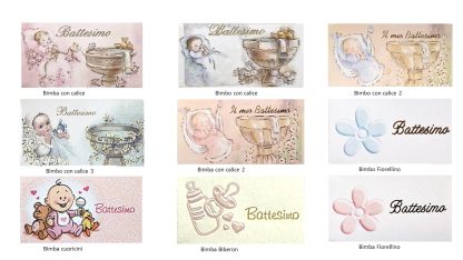 Bigliettini Nascita/Battesimo - Set da 5 pezzi – Bild 5
