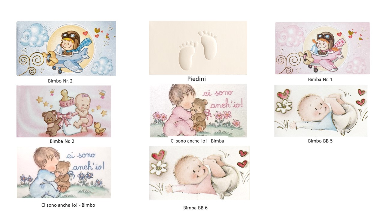 Bigliettini Nascita/Battesimo - Set da 5 pezzi – Bild 4