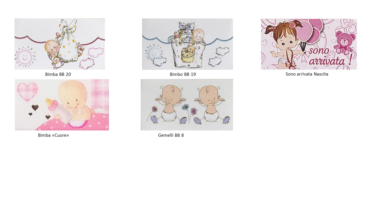 Bigliettini Nascita/Battesimo - Set da 5 pezzi – Bild 5