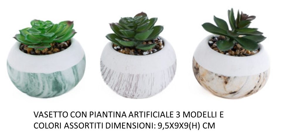 Vasetto con piantina grassa artificiale – Bild 2